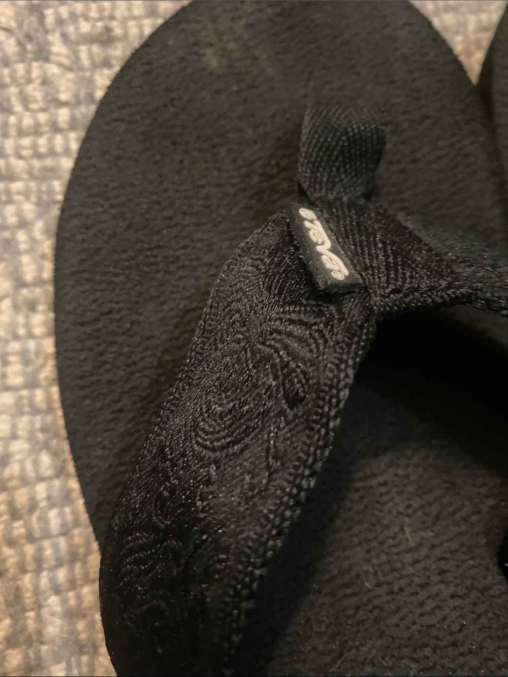 Teva Black Wedge Flip Flops - Picture 2 of 4